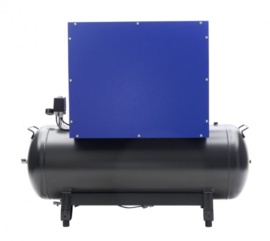 Compressor gedempt - 270 liter tank ster-driehoek - 4kW, 400V, 11 bar