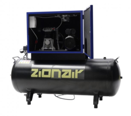 Compressor gedempt 200 liter tank - 2,2kW, 230V, 10 bar