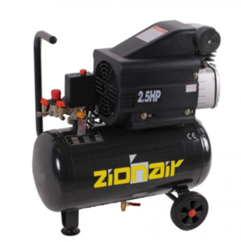 Compressor 24 liter tank - 2KW, 230V, 8bar