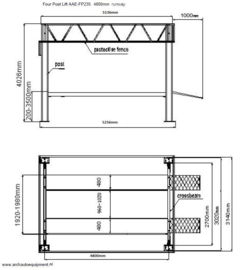 Verdiepinglift type AAE-FP235.3500 Korte rijbanen