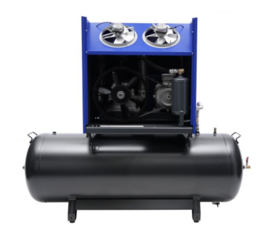 Compressor gedempt 500 liter tank ster-driehoek - 7,5kW, 400V, 11 bar
