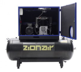 Compressor gedempt 270 liter tank - 4kW, 400V, 11 bar