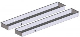 Inbouw bakken schaarlift