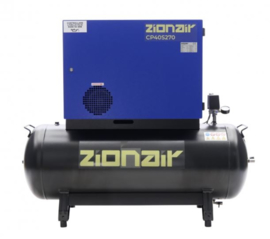 Compressor gedempt 270 liter tank - 4kW, 400V, 11 bar
