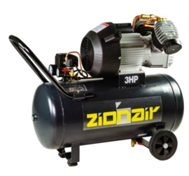 Compressor 50 liter tank - 2,2kW, 230V, 10bar