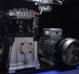 Compressor gedempt 200 liter tank - 3kW, 400V, 11 bar