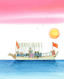 De koning gaat uit varen