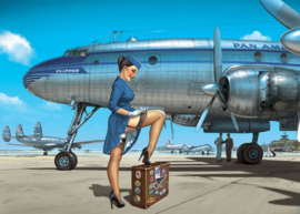 Romain Hugault: Pan Am, Metal Art Plate 1 
