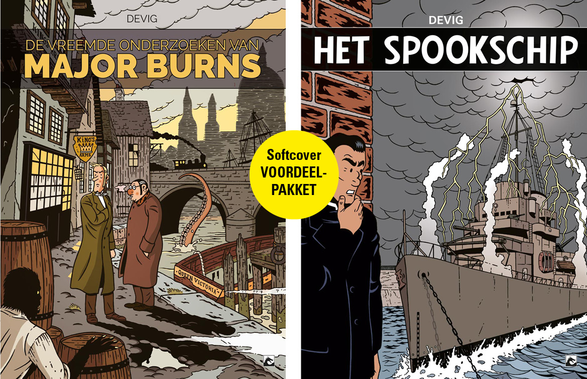 Major Burns 1 + Spookschip sc voordeelpakket SET: 2+1
