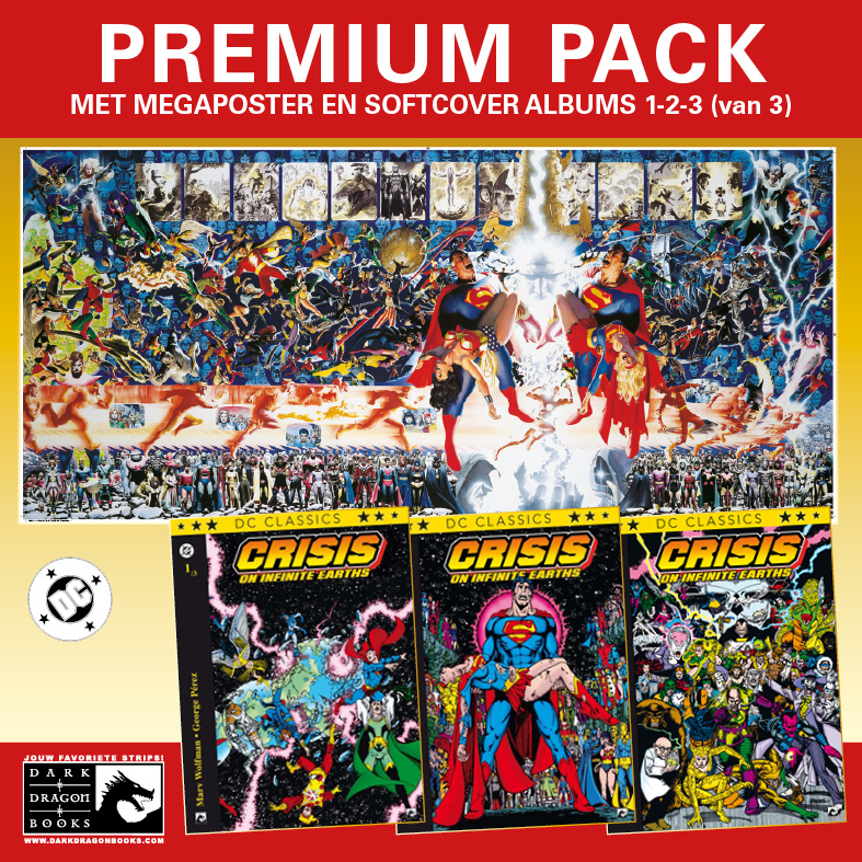 DC Crisis on Infinite Earths 1/2/3 SC set plus poster