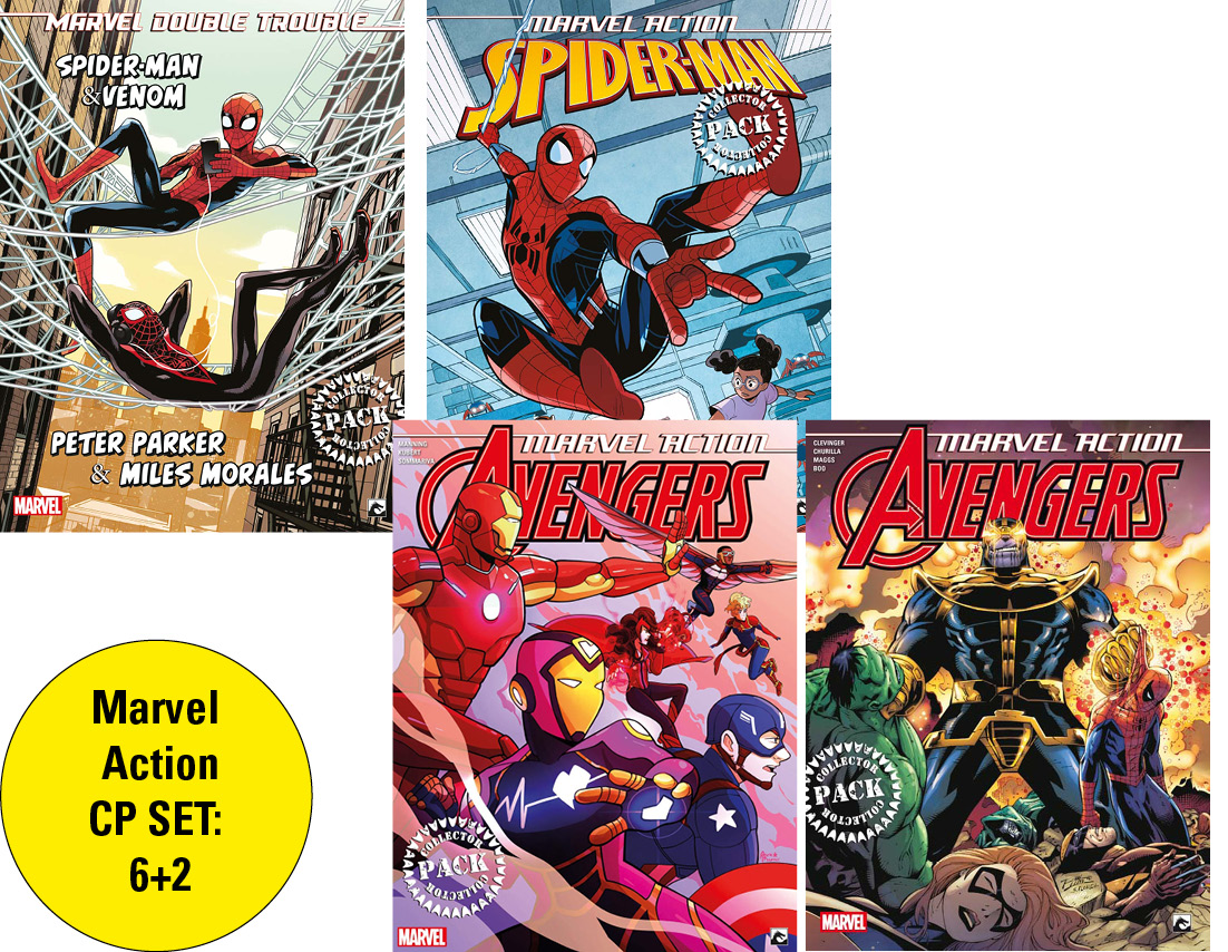 Marvel Action Pocket 1 en 2 SET: 3+1
