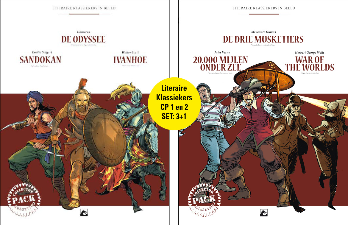 Literaire Klassiekers CP 1 en 2 SET: 3+1