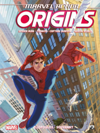 Marvel Action Origins 1, Spider-Man, Thanos, Captain Marvel, Green Goblin