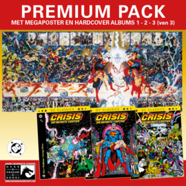 DC Crisis on Infinite Earths 1/2/3 HC set plus poster