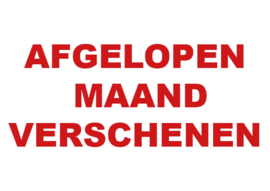 Afgelopen maand verschenen