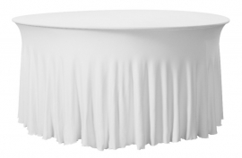 Tischhusse Grandeur 183 x 76 cm Weiß