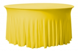 Tischhusse Grandeur Rund Gelb