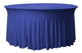 Tischhusse Grandeur Rund Blau