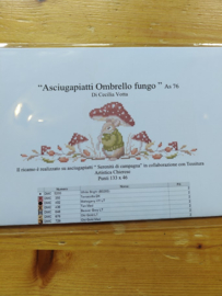 Serenita di Campagna - "Asciugapiatti Ombrello fungo" (AS76)