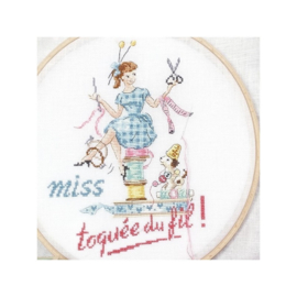 Les Brodeuses Parisiennes - "Miss Toquée du fil (Miss, crazy about thread) (patroon)