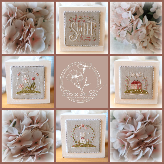 Fleurs de Lin - "Home sweet Home boîte à mouchoirs"