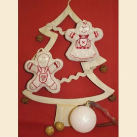 Un chat dans l'aiguille - Kerstdecoratie - "Gingerbreads"