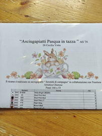 Serenita di Campagna - "Asciugapiatti Pasqua in tazza" (AS74)