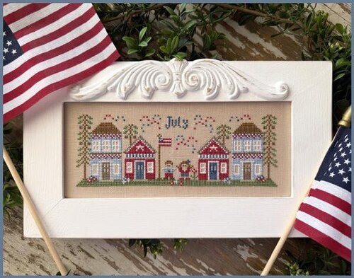 Country Cottage Needleworks  - "Monthly Mini Village - July Mini Village"