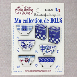 Atelier Bonheur du Jour -  "Ma collection de bols" (P-59 blauw)