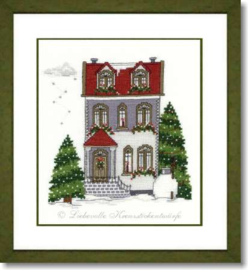 Liebevolle Kreuzstichentwürfe - Häusen im Schnee 2 (W-59-12)