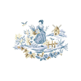 Les Brodeuses Parisiennes - "La meunière" (bleu)