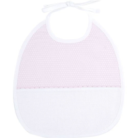 DMC - Bavoir (6 mois)  - Rose à petits pois blanc (RS2663)