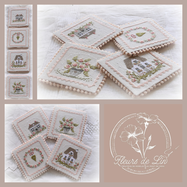 Fleurs de Lin - "Boîte à mouchoirs Hortensias"