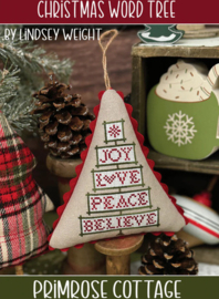 Primrose Cottage Stitches - "Christmas Word Tree"