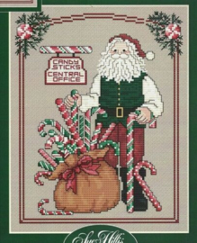 Sue Hillis Designs - "Candy Stick Santa"