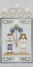 Country Cottage Needlework - Summer Seascape - "Beach Couple" (nr. 4)