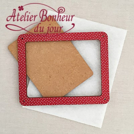 Atelier Bonheur du Jour - Houten kader (rechthoekig rood)