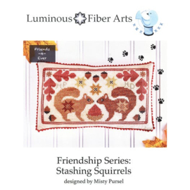Luminous Fiber Arts - Friendship Series - Stashing Squirrels