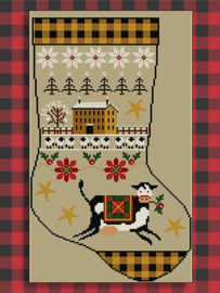 Twinpeak Primitives - Rustic Christmas Series "Stocking I"