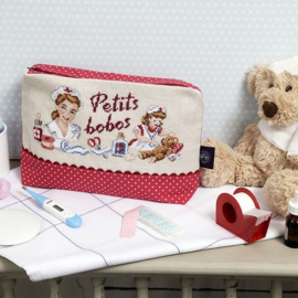 Les Brodeuses Parisiennes - Trousse "Petits bobos" (lin)