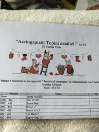 Serenita di Campagna - "Asciugapiatti Topini natalizi"