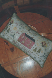 Chessie & Me - "Home for Christmas sampler pillow"