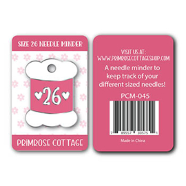 Primrose Cottage Stitches - "Size 26" (Needle Minder)