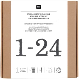 Rico Design - Stick & Stitch - cijfers" (traditioneel borduren)