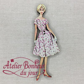 Atelier Bonheur du Jour -  "Dame met kleed met stippen"