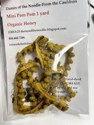 Dames of the Needle - Mini Pom Poms - coloris "Organic Honey"