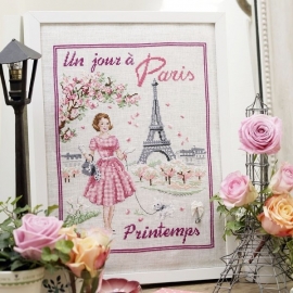 Les Brodeuses Parisiennes - Un jour à Paris au printemps (lin)