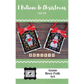 Annie Beez Folk Art - I believe in Christmas