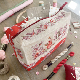 Les Brodeuses Parisiennes - Trousse Charmante "Toile de Jouy" (aïda)