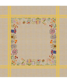 Réf. 6032 - Nappe "Fleurs de pots" (bloemen)